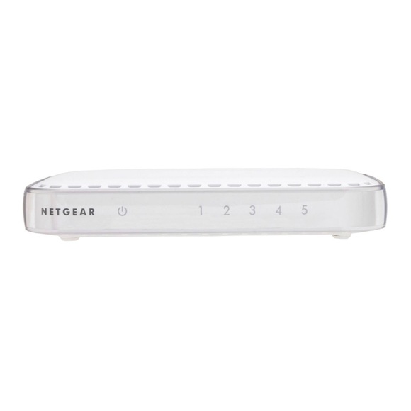 NEW NETGEAR 5 PORT GIGABIT ETHERNET UNMANAGED SWITCH WHITE - Picture 1 of 3